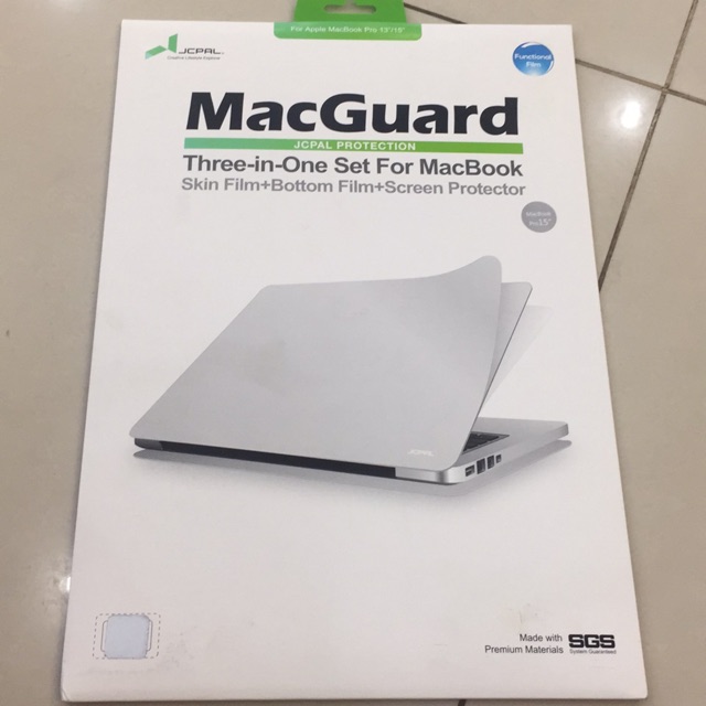 Bộ dán Full 3in1 JCPAL Macbook pro 15 inch (2014) - Hàng Chính Hãng