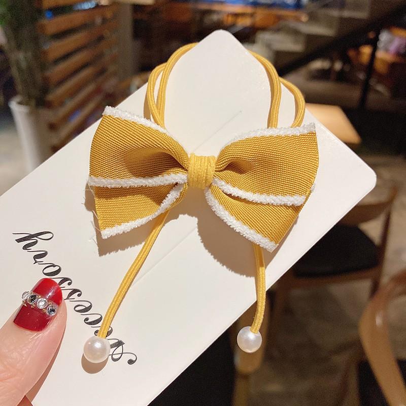 Dây buộc tóc nơ thun cột tóc nơ scrunchies xinh xắn phong cách hàn quốc dành cho nữ LOLI 88 -BT04