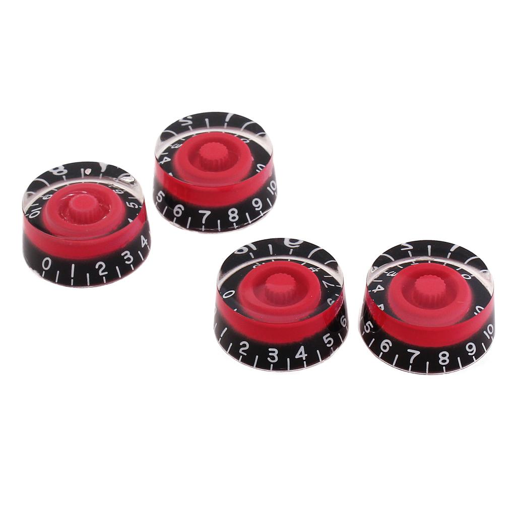 Baoblade 1 bộ 4 Đàn Guitar Tốc Độ Nút Vặn Điều Chỉnh Âm Lượng Âm Núm Phụ Kiện