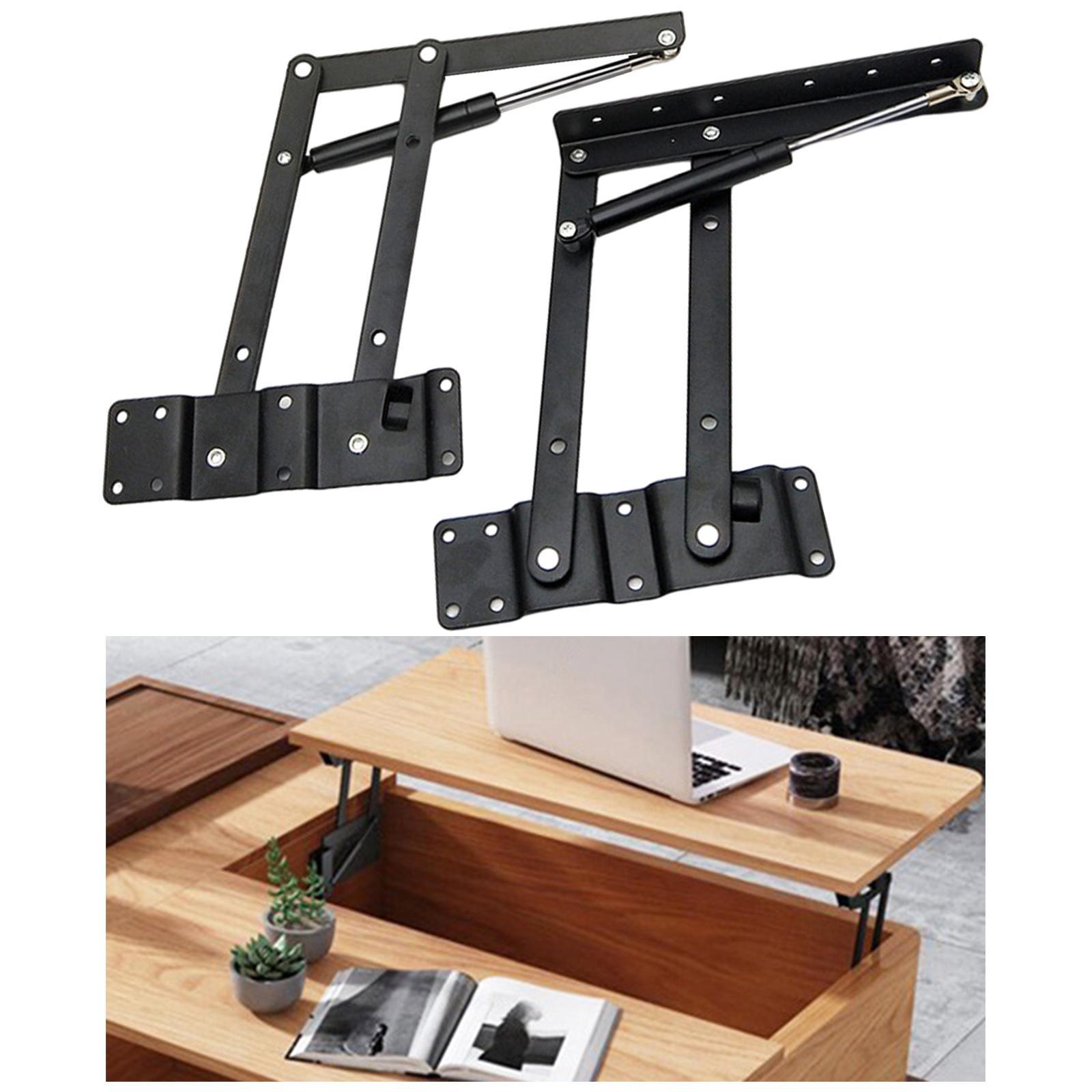 2 Pieces Folding Table Lifting  Gas Hydraulic Hinge Hardware for