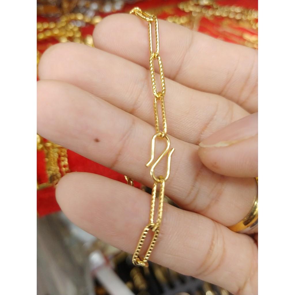 Lắc Tay Nữ Xích Nhỏ Trơn Titanium Cao Cấp- Dùng lâu dài tắm rửa thoải mái không phai
