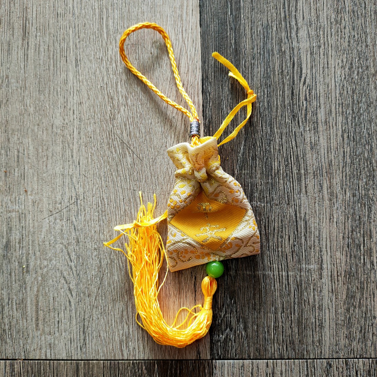 Túi nhỏ mini chữ Phúc-Bình An thêu thủ công 8*5.5cm