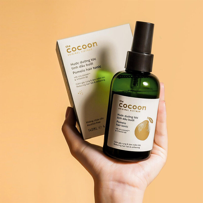 Xịt Dưỡng Tóc Tinh Dầu Bưởi Cocoon 140ml + Tặng Kèm Băng Đô Tai Mèo Màu Ngẫu Nhiên