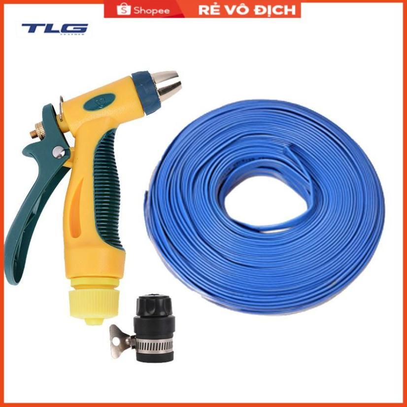 Bộ dây vòi xịt nước rửa xe,tưới cây tăng áp 3 lần 15m