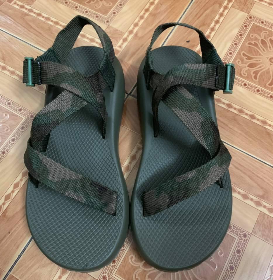 Giày Sandal Nam Quai Dù Màu Rằn Ri D101 Ảnh Thật