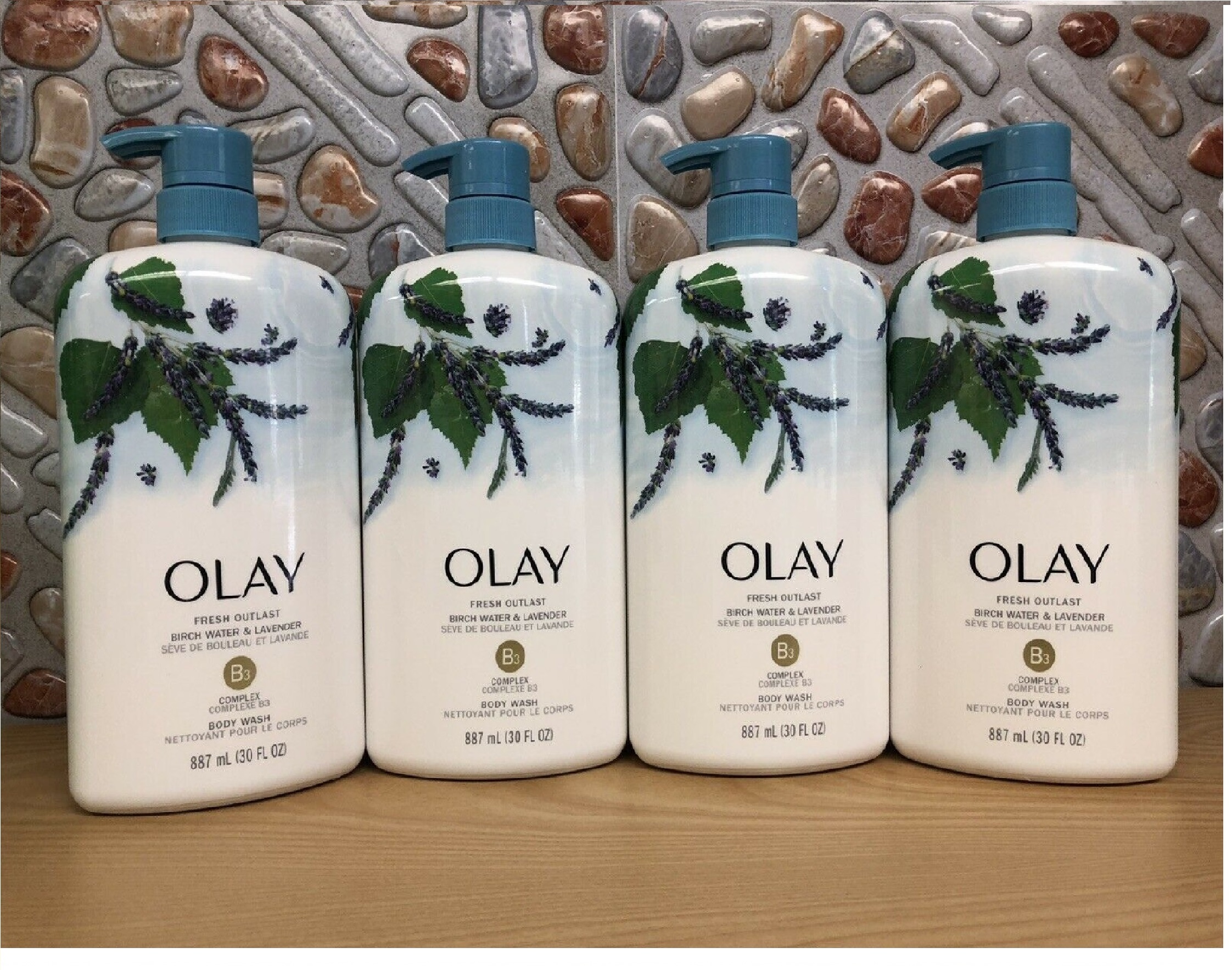 ( mẫu mới  ) Sữa tắm Olay Fresh Outlast hương Lavender 887ml