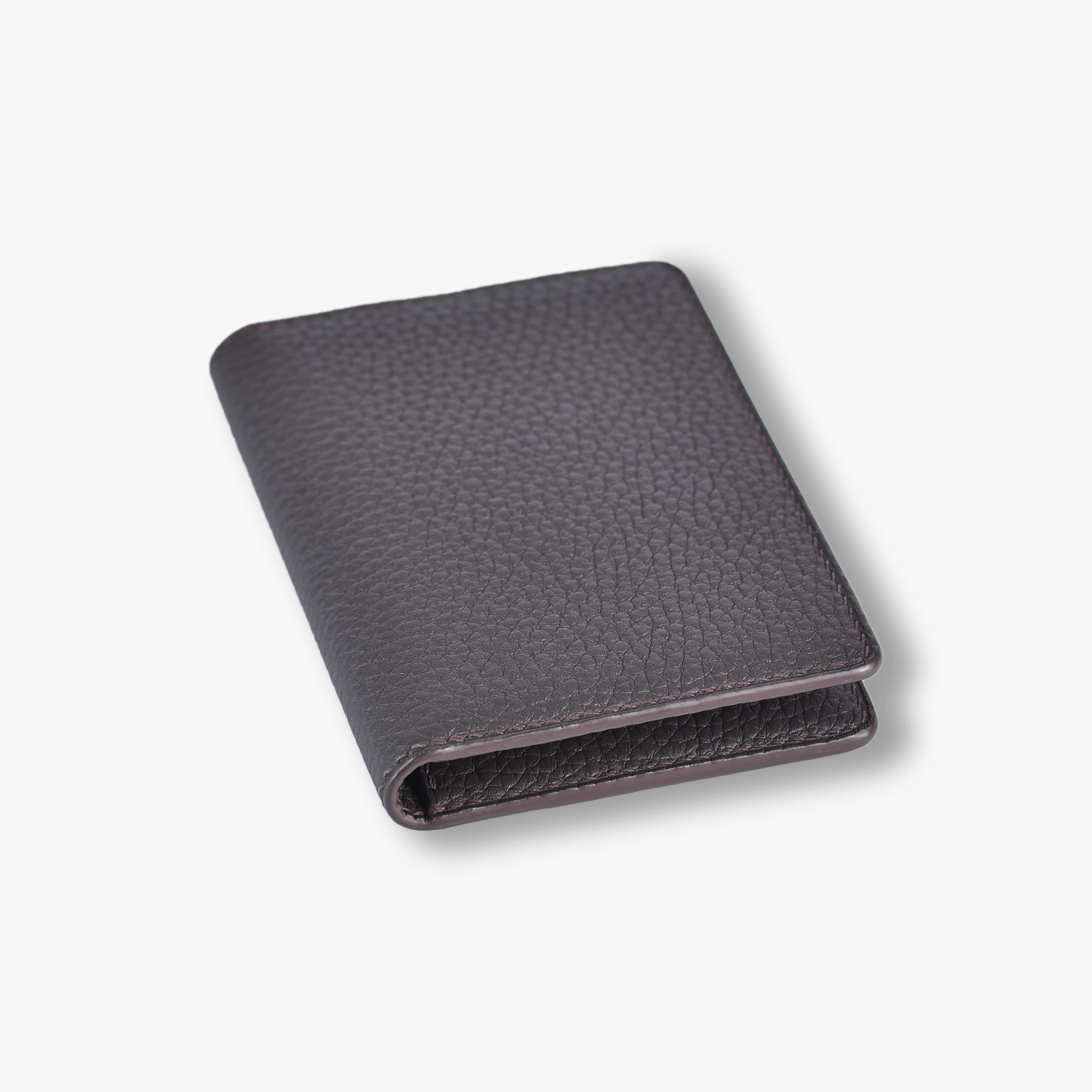 Card holder gập lịch thiệp BSB Leather Nâu đậm BSB1096