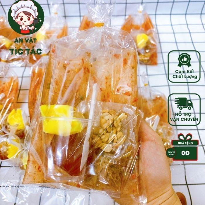 Bánh Tráng Dẻo Tôm Chấm Sốt Bơ Me - Bánh tráng Me Bơ Tây Ninh