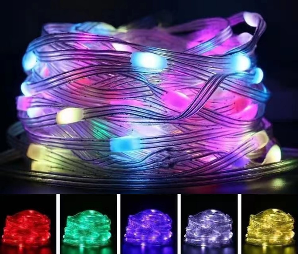 [HOT] 10M Dây đèn RGB 5V chân USB trang trí nháy theo nhạc, chống nước chỉnh app điện thoại