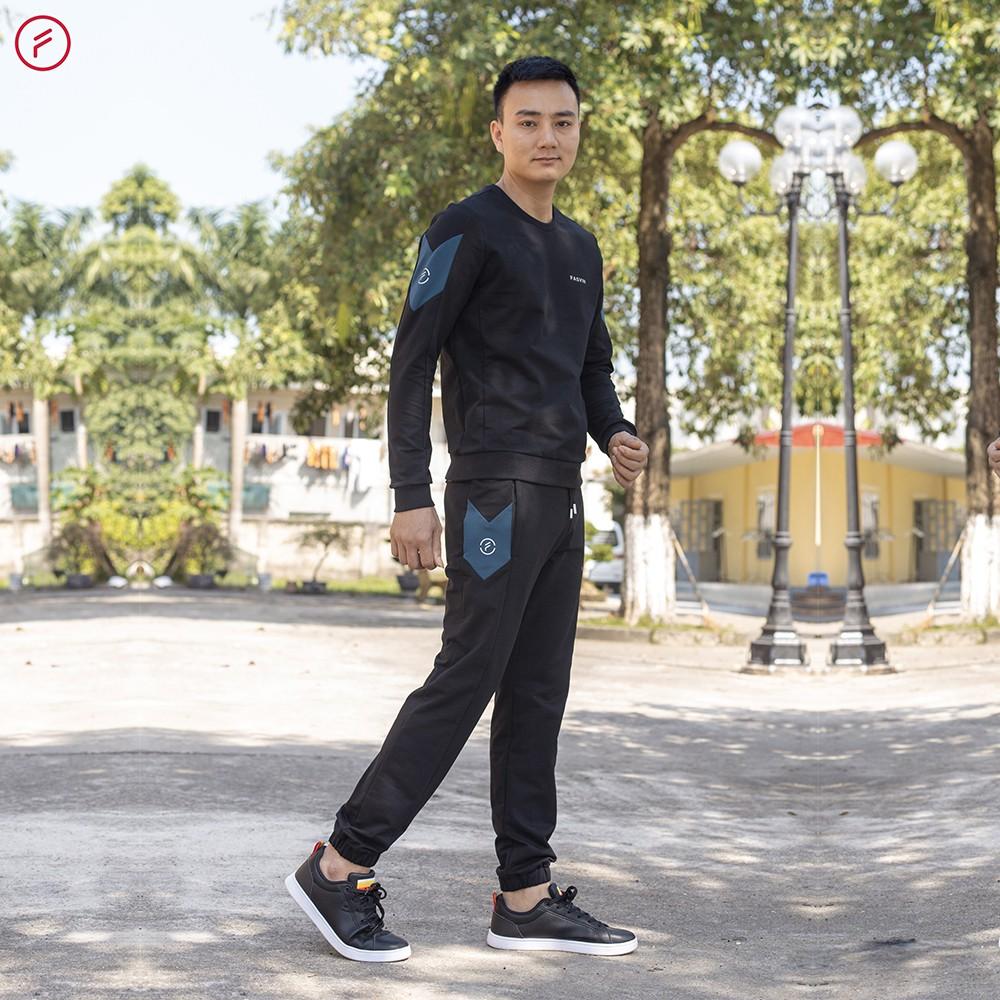 Bộ thể thao nam fasvin CT20427.HN chất vải cotton dầy dặn cao cấp.