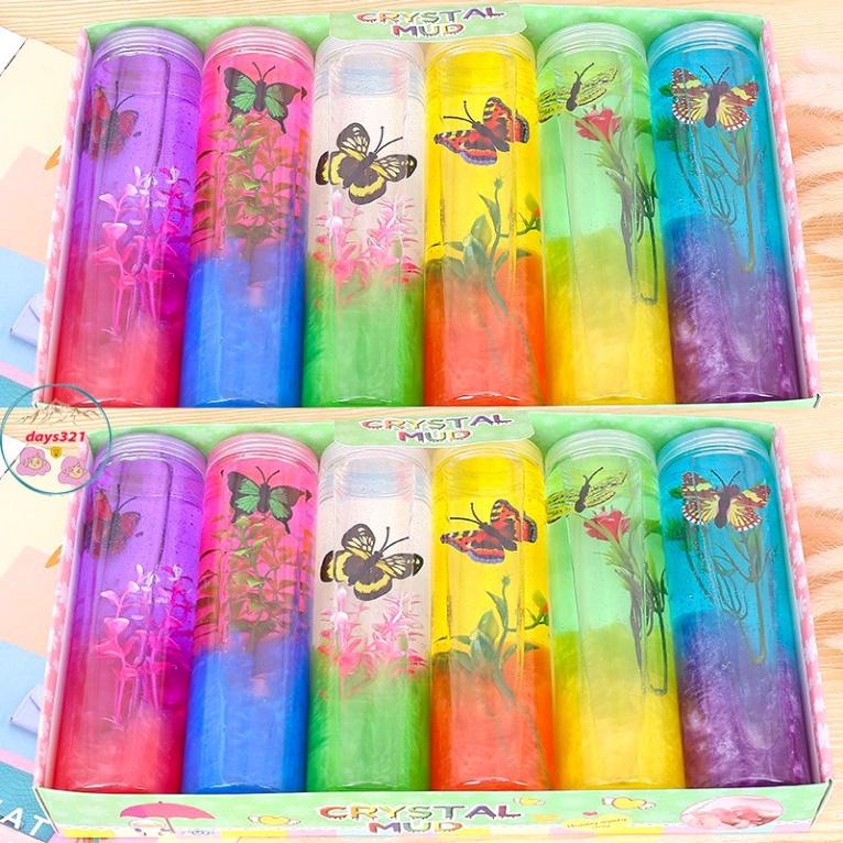 SLIME BÌNH họa tiết cây đẹp LOẠI TO tuyệt đẹp xây dựng quái gở tuyệt hảo công cụ giải trí Slam Gudetama Squishy