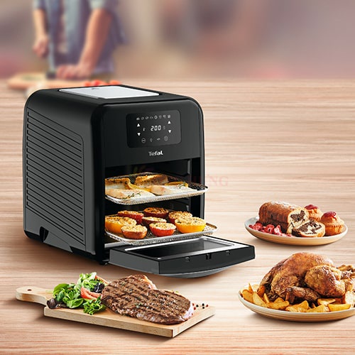 Nồi Chiên Không Dầu TEFAL FW501815 Gồm 8 Chức Năng Chiên Dung Tích 11 Lít Công Suất 2000 W - Hàng Chính Hãng