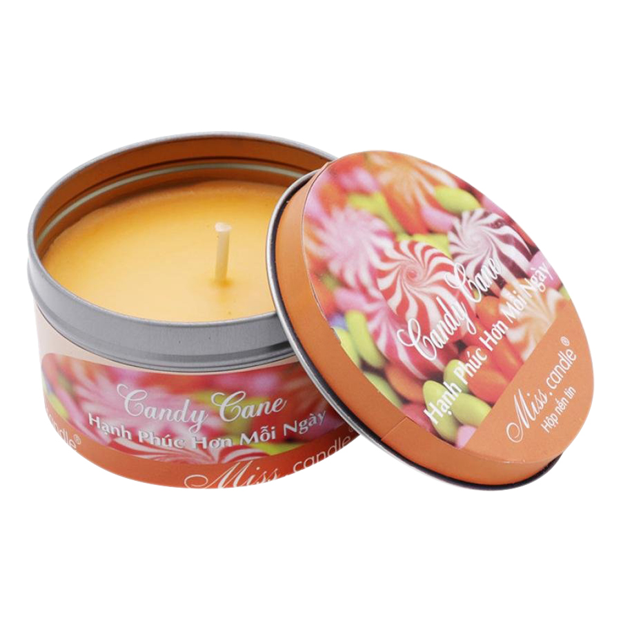 Hộp Nến Tin Thơm Hương Kẹo Ngọt Ngào Miss Candle FtraMart NQM2127 (Cam)