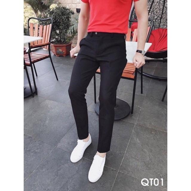 Quần âu nam QA205 form slimfit HQ ( Có ảnh thật )