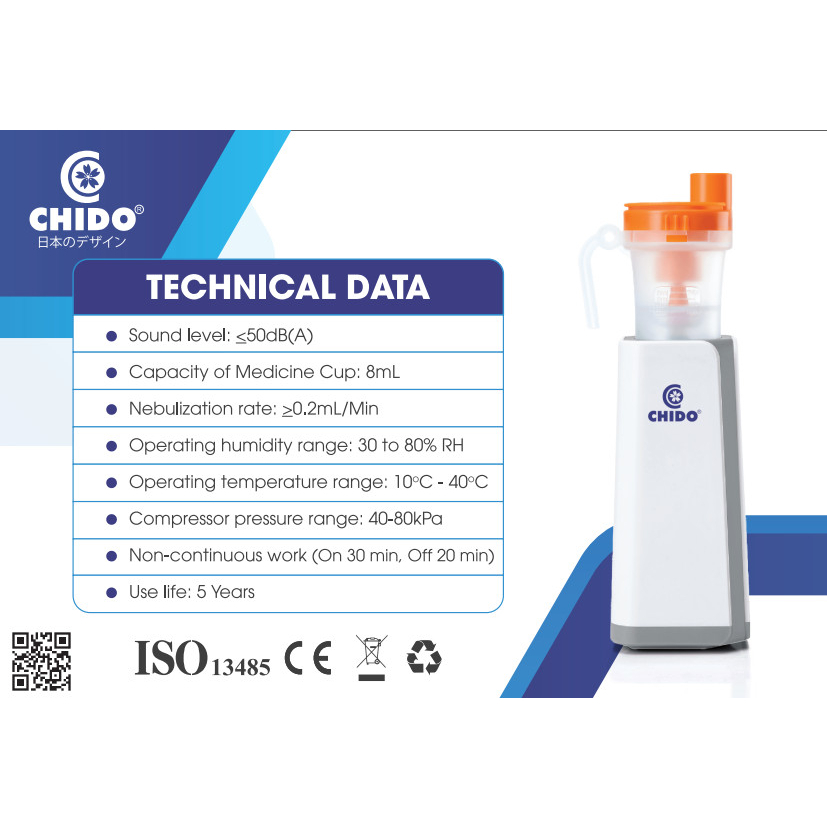 Máy xông mũi họng CHIDO công nghệ Nhật Bản