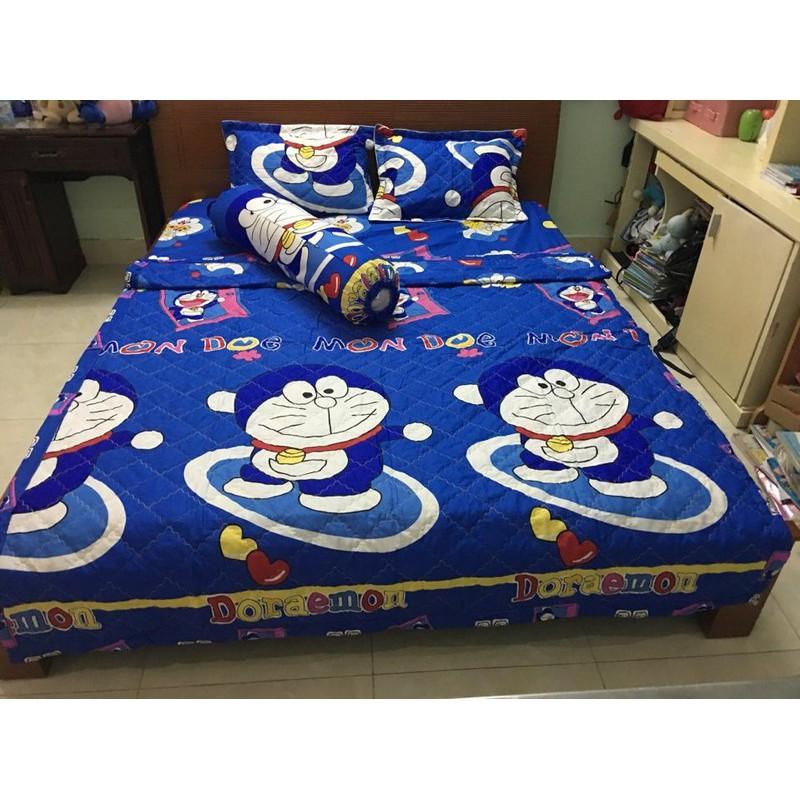 Bộ Ga Gối Cotton Poly nhiều hình 1m6x2mx10cm/ 1m8x2mx10cm