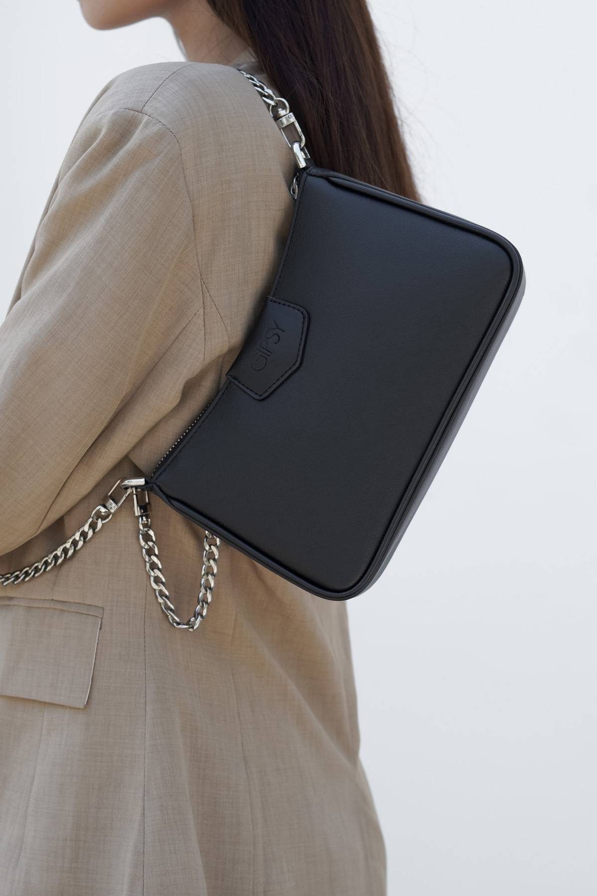 Túi Xách Nữ Kẹp Nách Dây Xích Dây Da Đeo Chéo FLORA BAG Thương Hiệu GIPSY