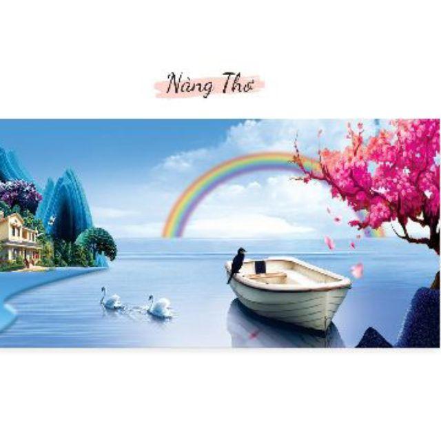Decal dán hồ cá 3D