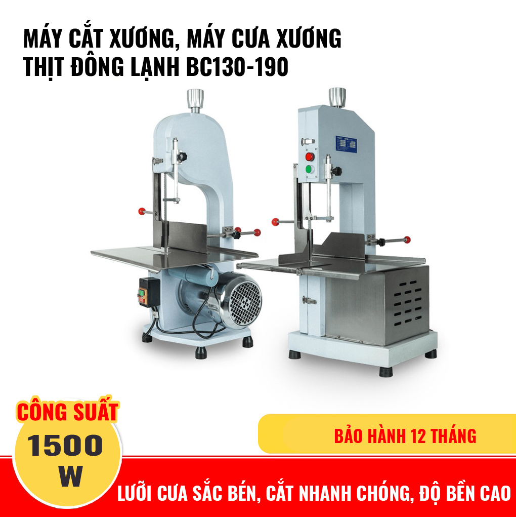 Máy Cắt Xương, Máy Cưa Xương, Máy Thái Xương, Máy Cắt Thịt Đông Lạnh BC190. Hoạt Động Công Suất Cao 24/7, Dễ Vận Hành, Tiết Kiệm Điện Năng, Hàng Nhập Khẩu Cao Cấp