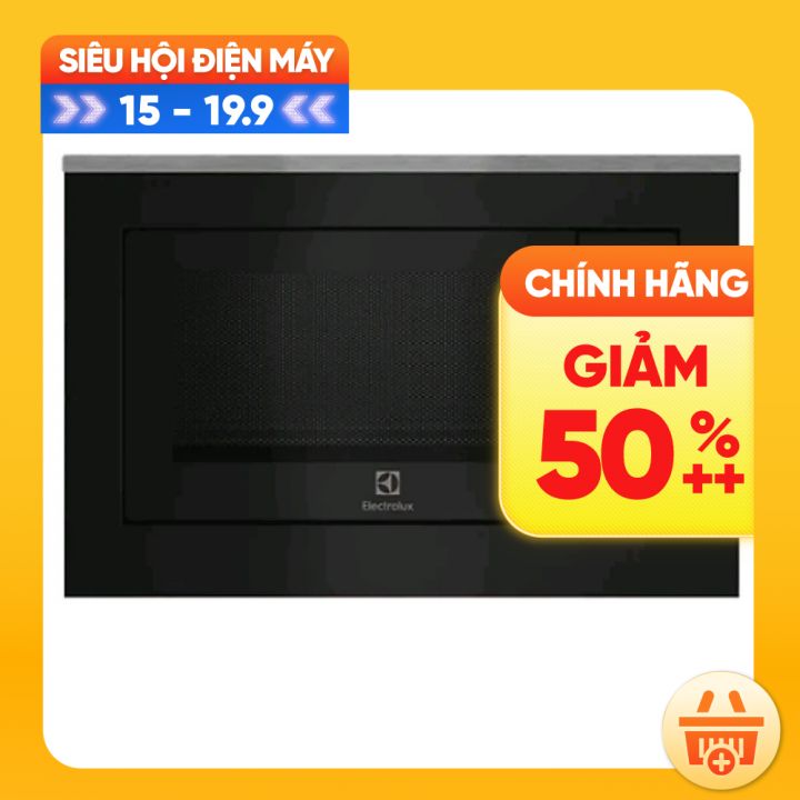 Lò Vi Sóng Âm Tủ Kết Hợp Nướng Electrolux EMSB25XG (25L)-HÀNG CHÍNH HÃNG