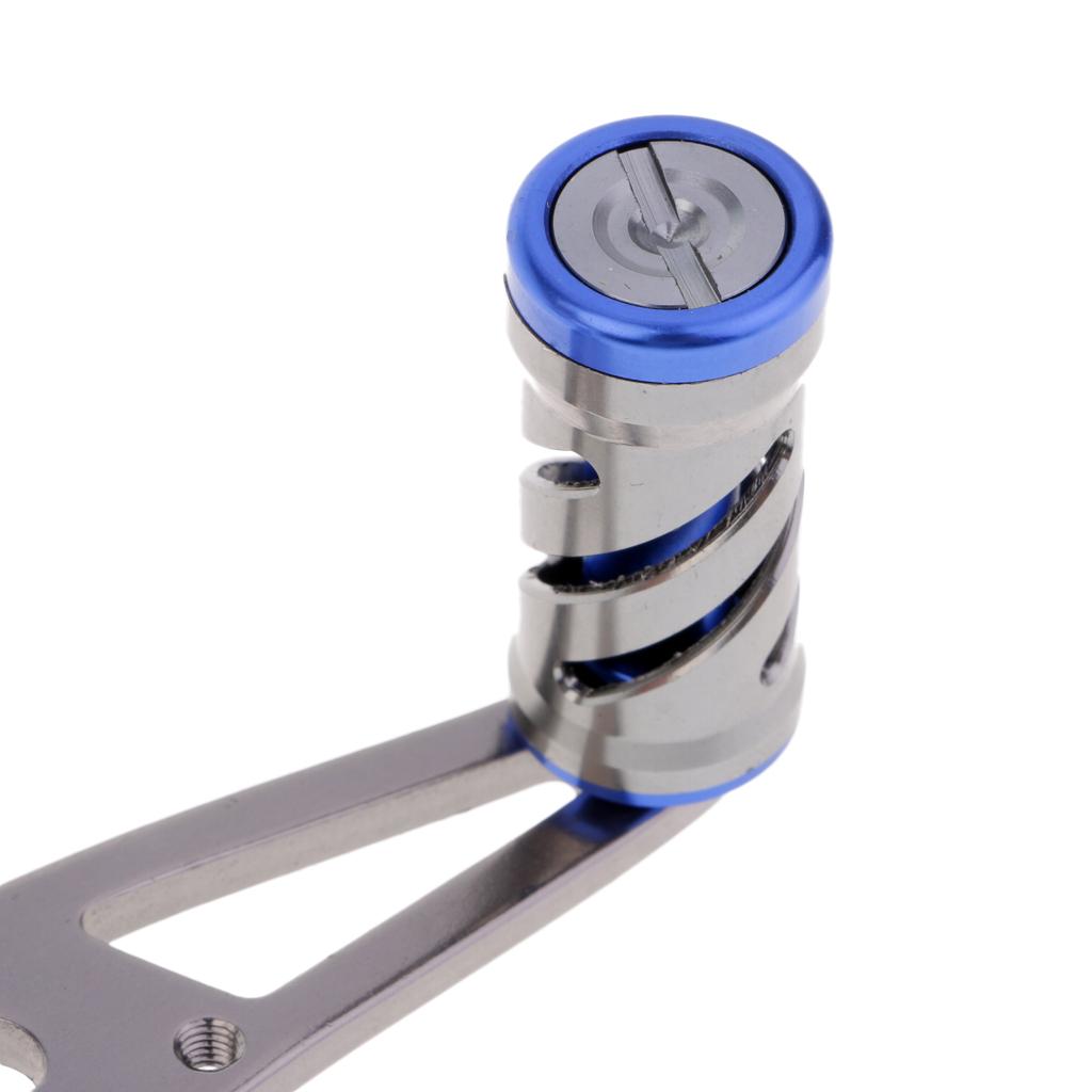 Aluminum Alloy Fishing Baitcasting Reel Handle Rocker Arm Replacement Blue