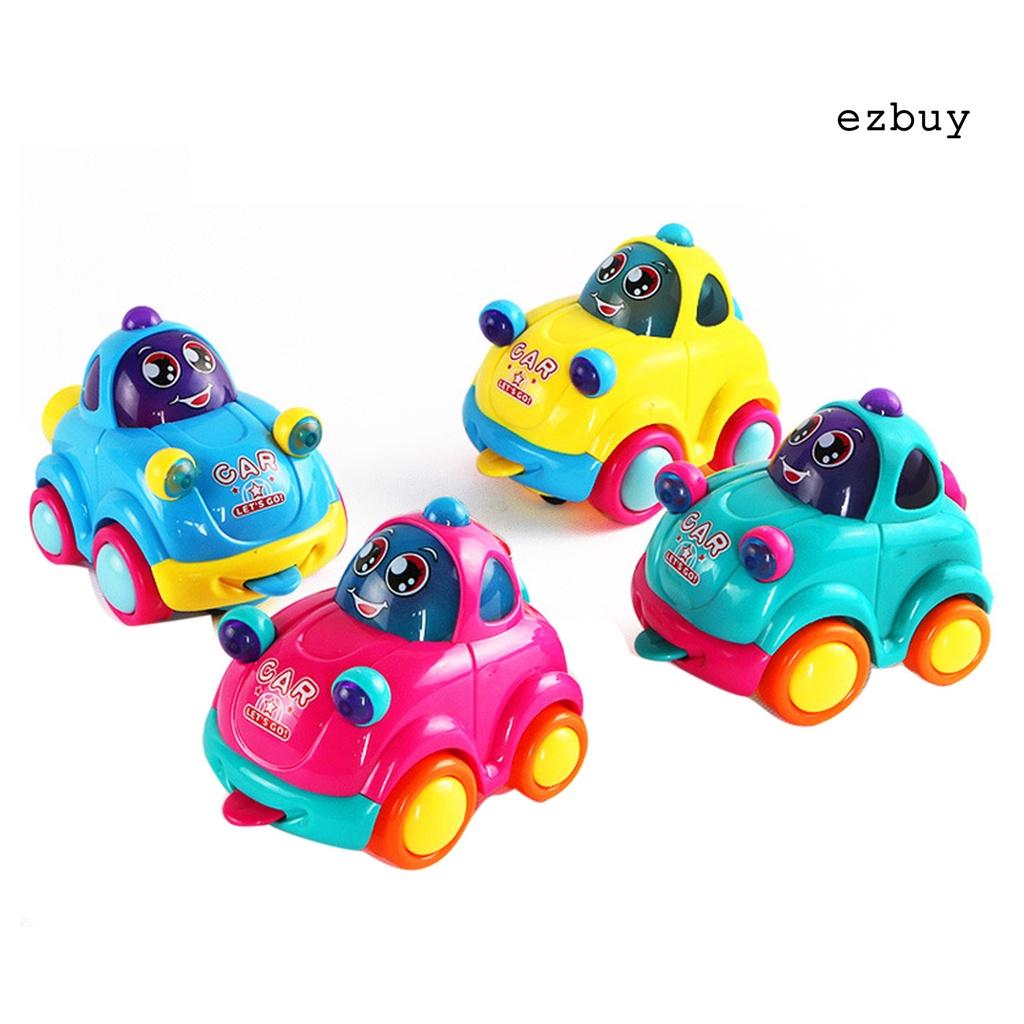 EY-Baby Cute Cartoon Multifunctional Universal Wheel Toy Car with Sound Light