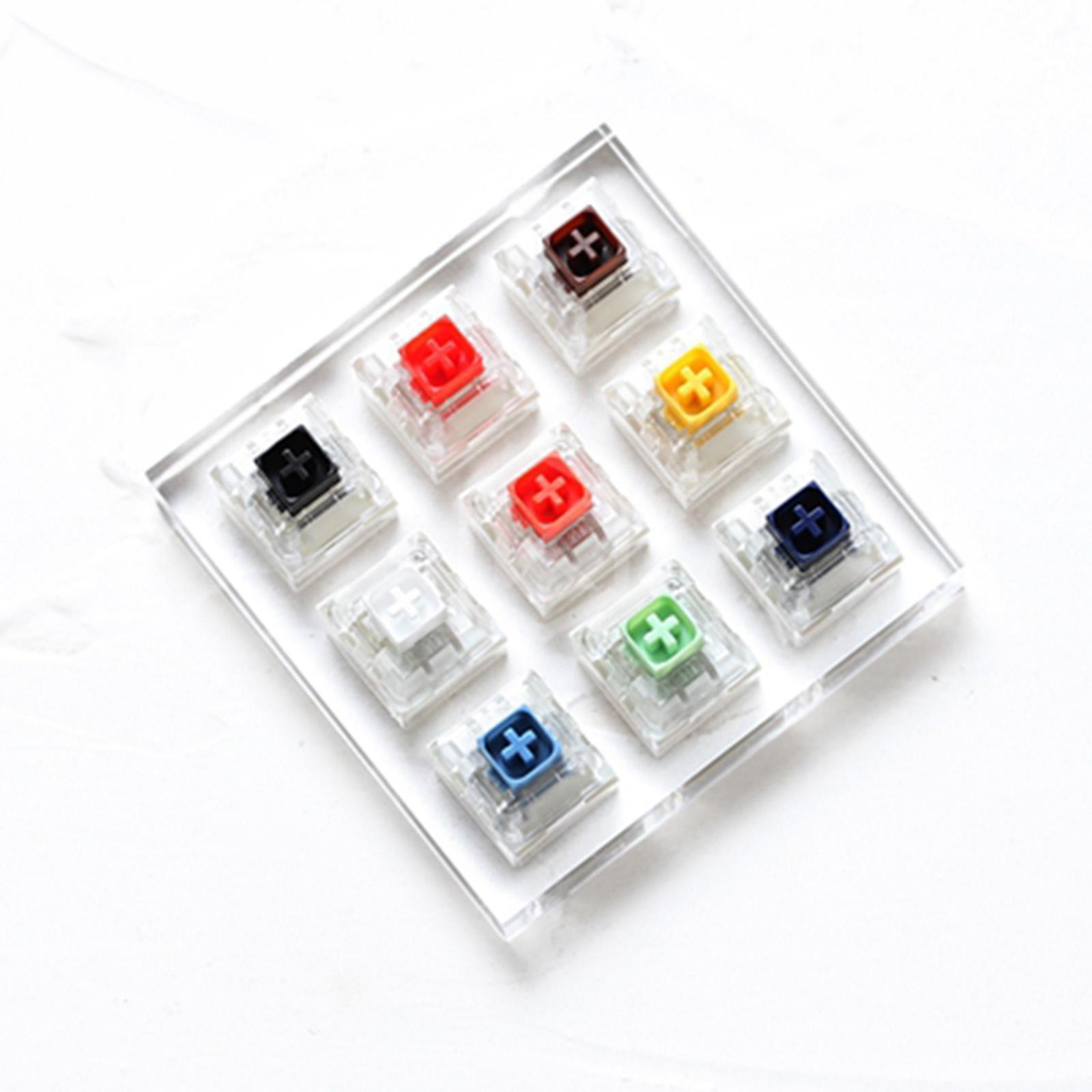 Acrylic 9 Switch Switches Tester With Acrylic Base for Mechanical Keyboard