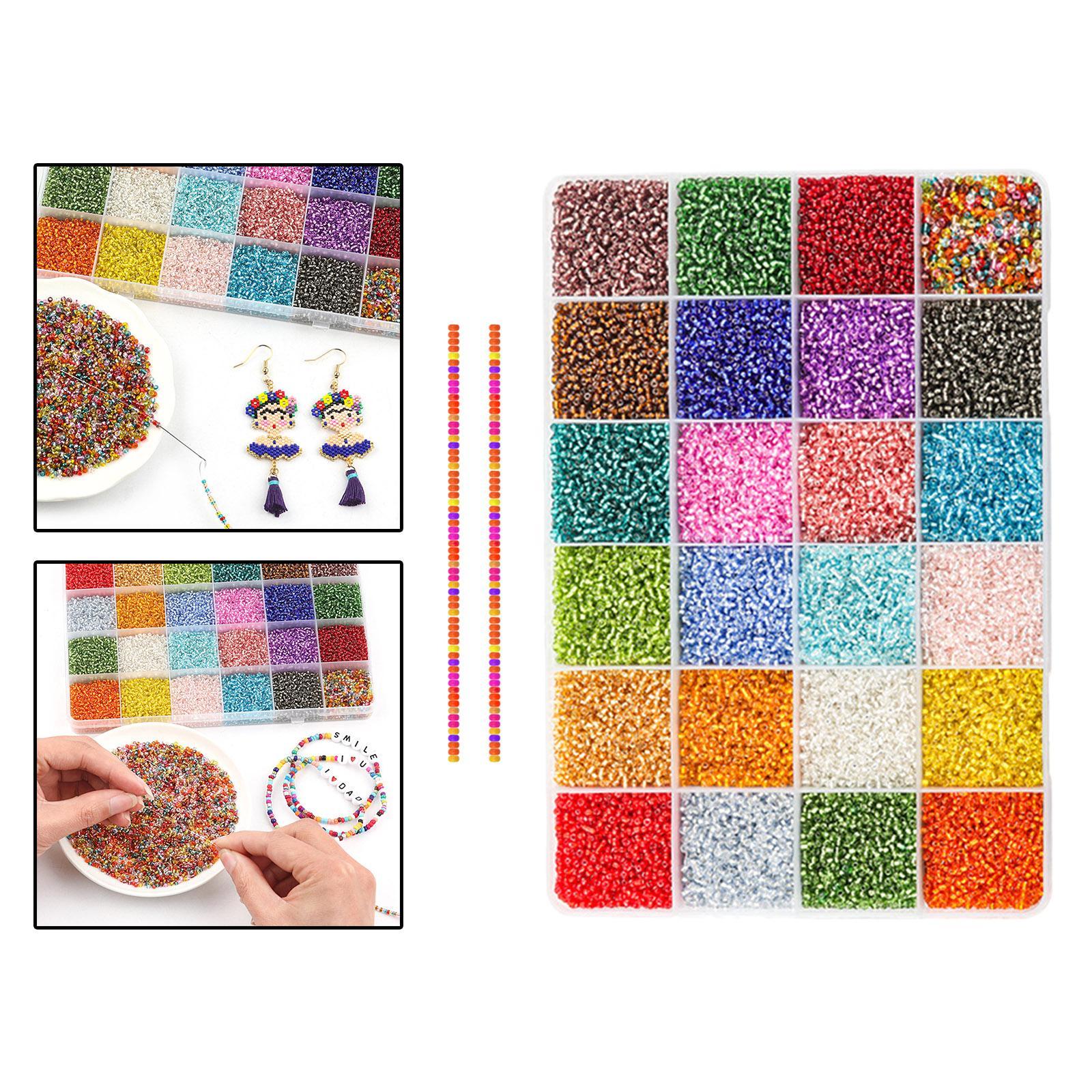 2300x Glass Seed Beads Beads Multicolor Jewelry Making for Art Children