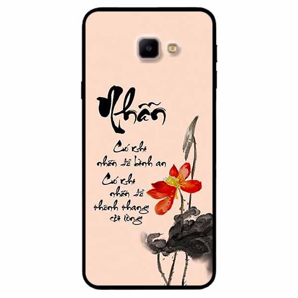 Ốp lưng in cho Samsung J4 Core Mẫu Thư Pháp Nhẫn Nền Hồng