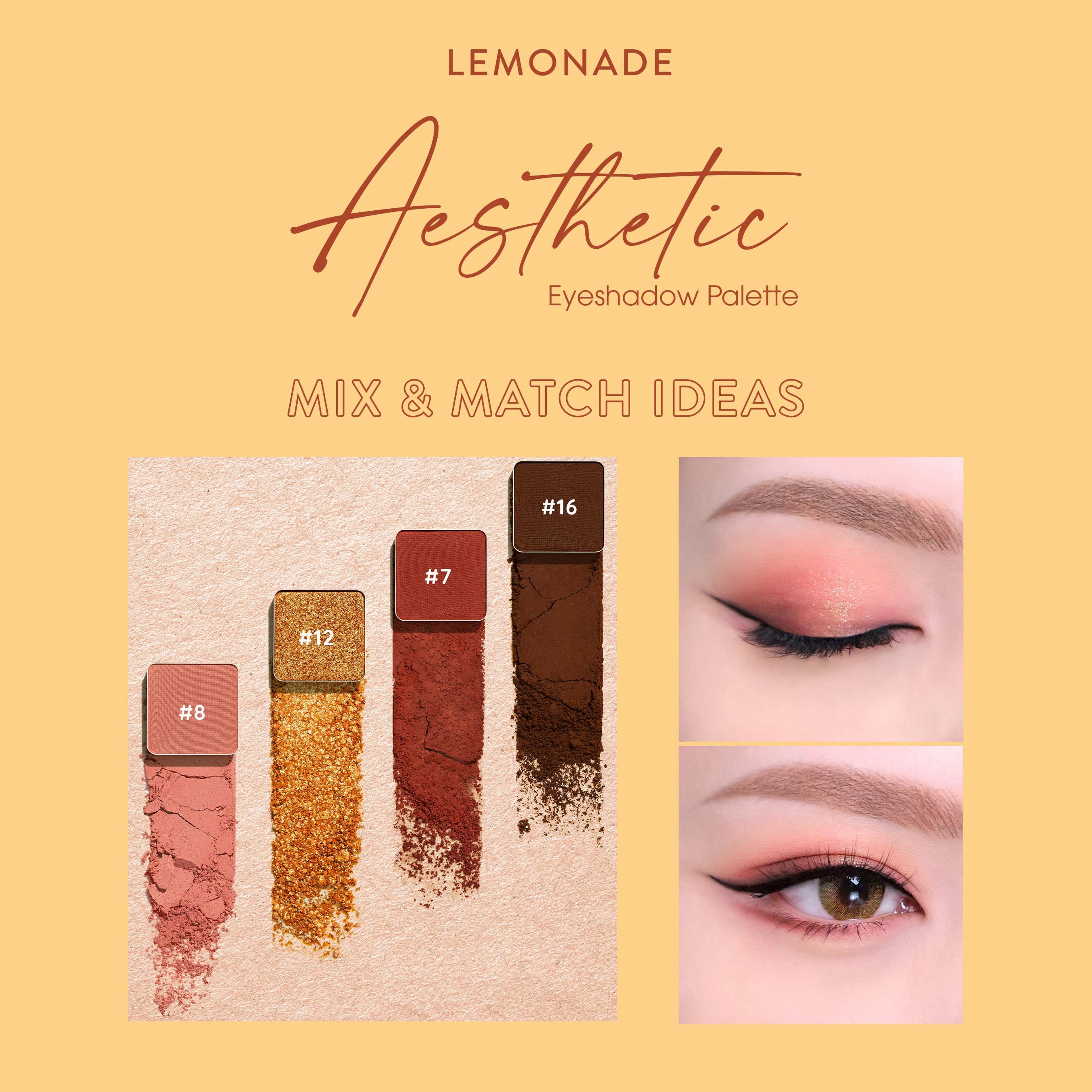 Bảng phấn mắt Lemonade Aesthetic Eyeshadow Palette 20.8g