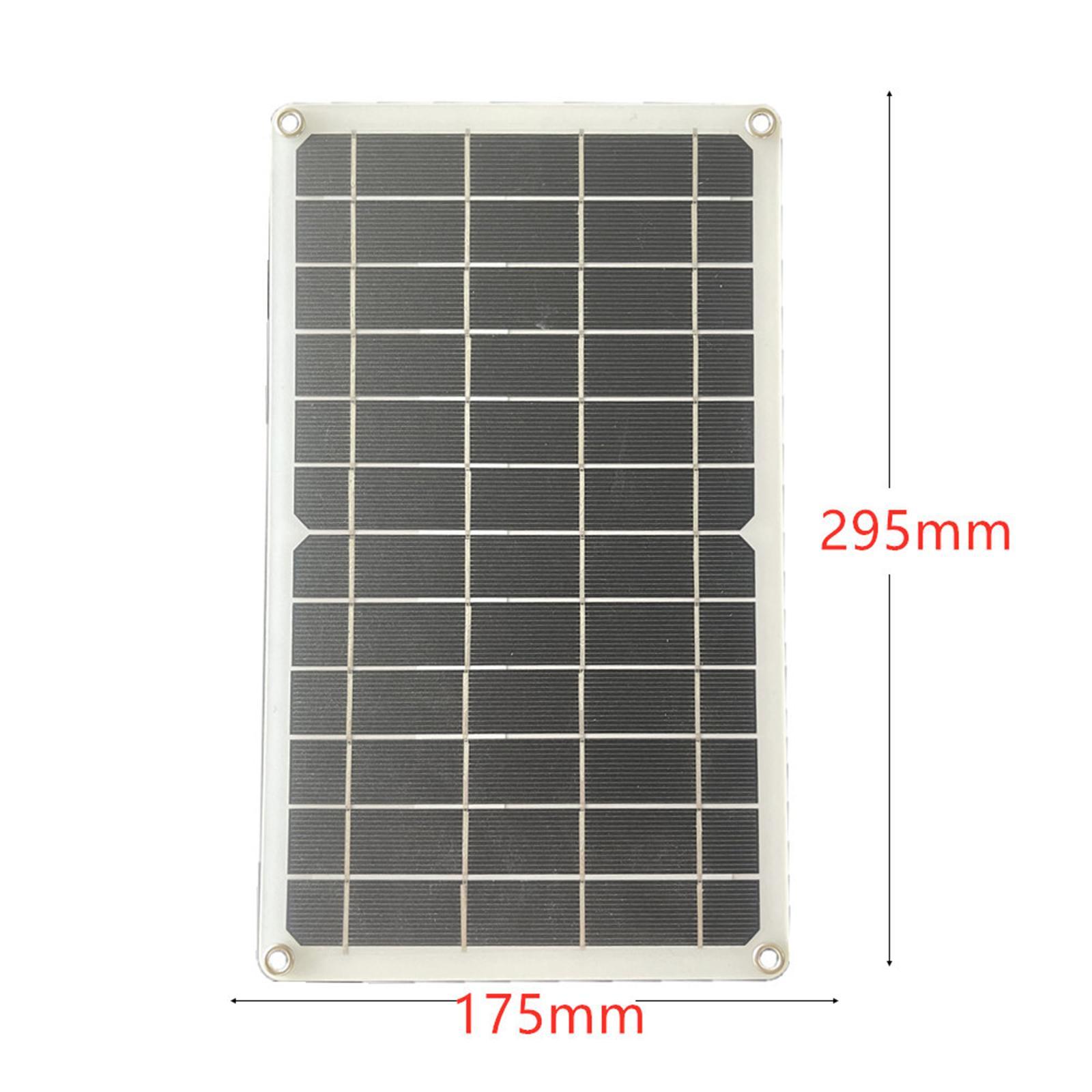 10W 5V USB POLYSILICON SOLAR PANEL REGULATOR TRICKLE BATTERY CHARGER RV CAR