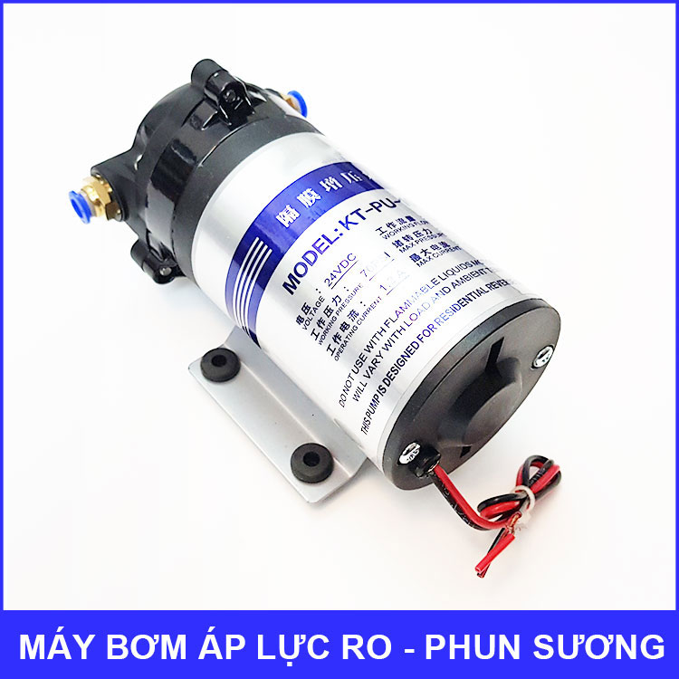 Máy bơm áp lực phun sương lọc nước 24V 100G 66L