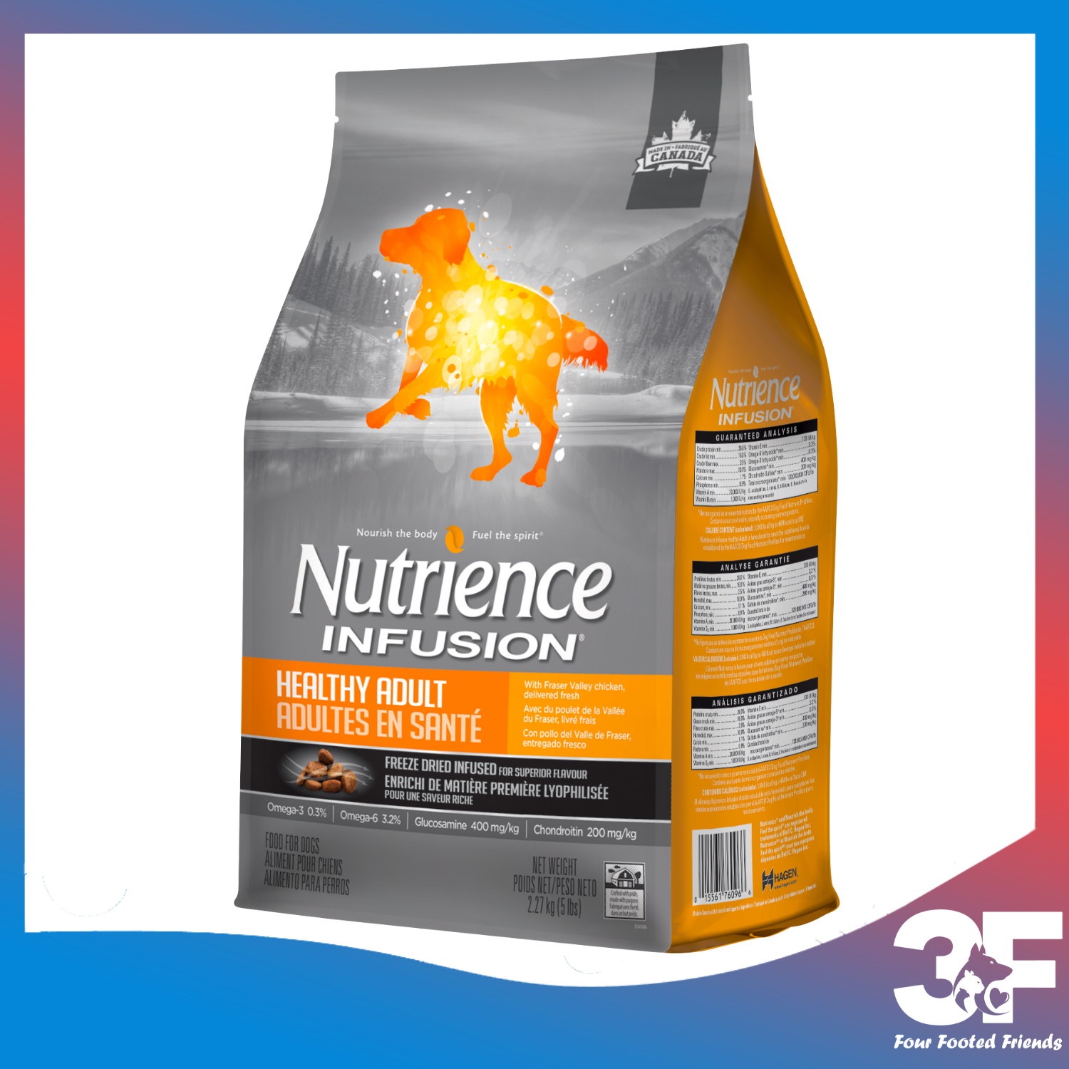 Thức Ăn Hạt Khô Nutrience Infusion Dành Cho Chó Kích Thước Vừa Và Lớn Trưởng Thành Vị Thịt Gà Và Rau Củ Quả