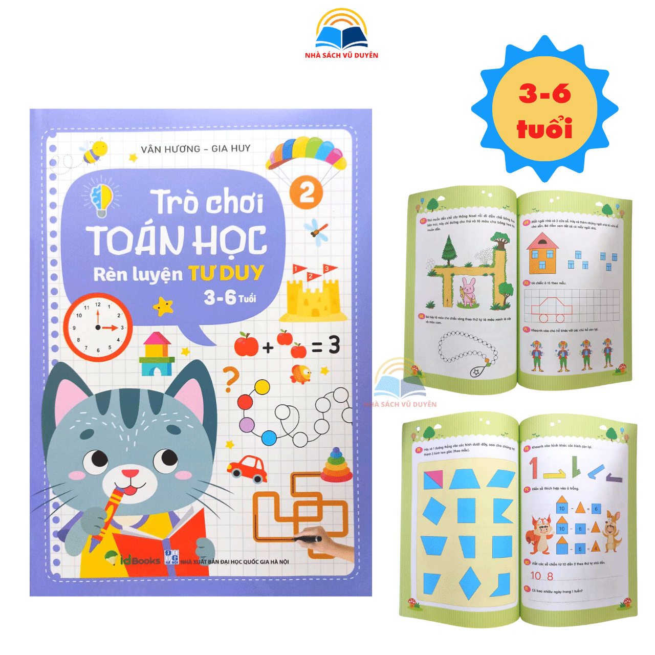 Sách - Trò Chơi Toán Học Rèn Luyện Tư Duy 3 - 6 Tuổi
