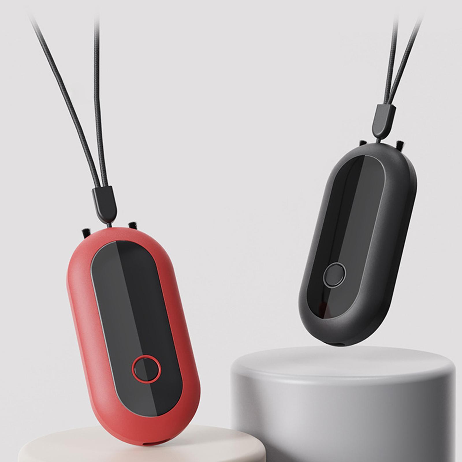 2xAir Purifier Portable Personal Wearable Necklace Negative Ionizer Anion Air Black