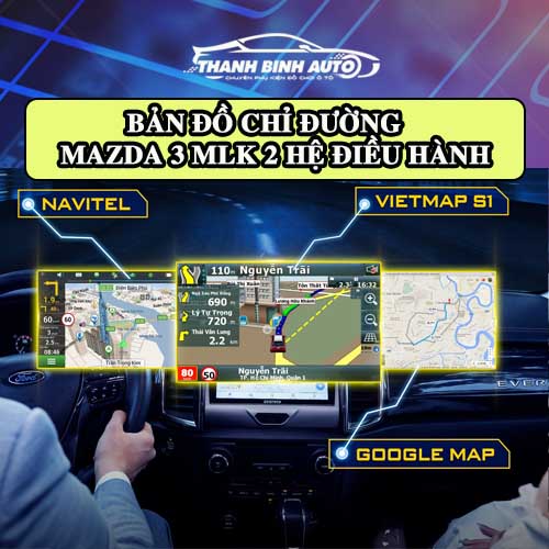 Màn hình Zestech Mazda 3 MLK 2 hệ điều hành
