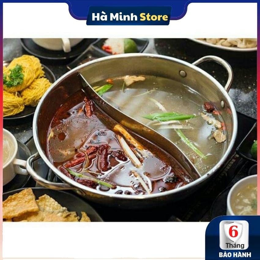 Nồi Lẩu 2 Ngăn Inox Size 30, Đa Năng Sử Dụng Được Với Tất Cả Các Loại Bếp