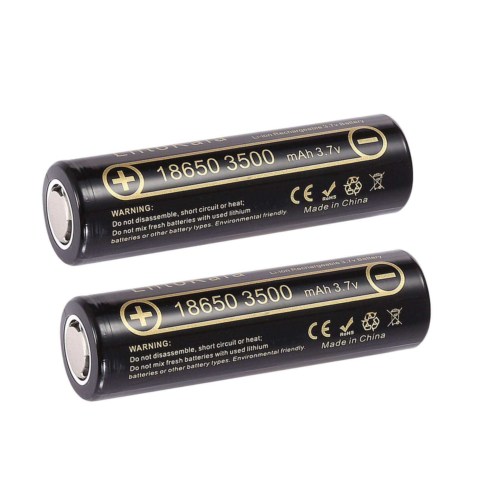 2x lii-35A 3500mAh 18650 Lithium Li-ion Battery Replacement Wide Application