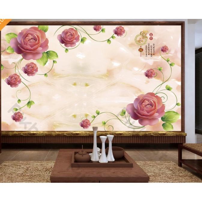 Tranh dán tường Tranh 3d dán tường phòng khách phòng ngủ hiện đại 16