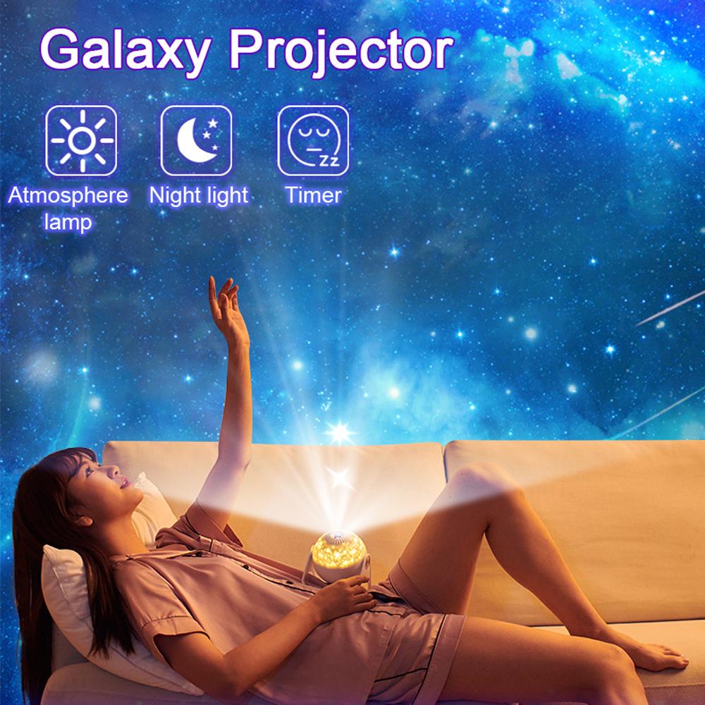 Galaxy Projector Moon lamp-Baby Night Light Star Planetarium Projector 7 in 1 Constellation Projection for Party Decor