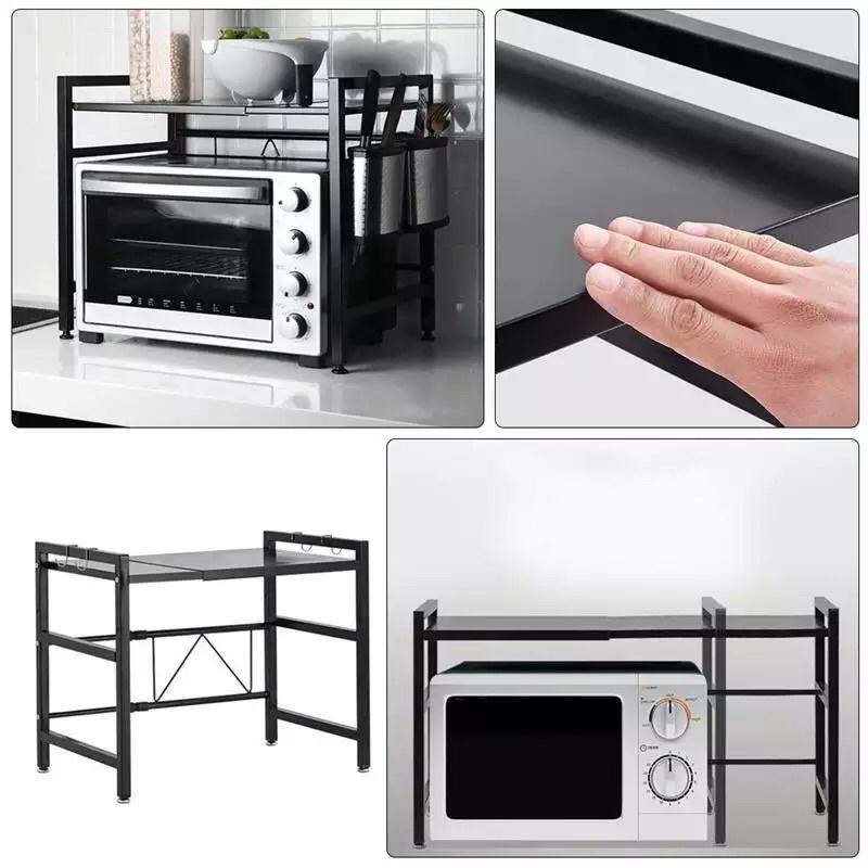Kệ lò vi sóng THÉP ĐEN chắc chắn 1 tầng, 2 tầng