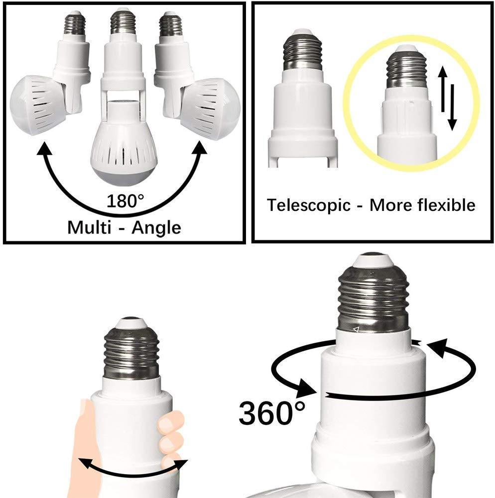 WiFi Panorama Camera Bảo mật Đèn bảo mật Panoramic Bóng đèn CCTV Video Máy ảnh không dây Giám sát IP Fisheye HD Vision Camera Màu sắc: Máy ảnh toàn cảnh