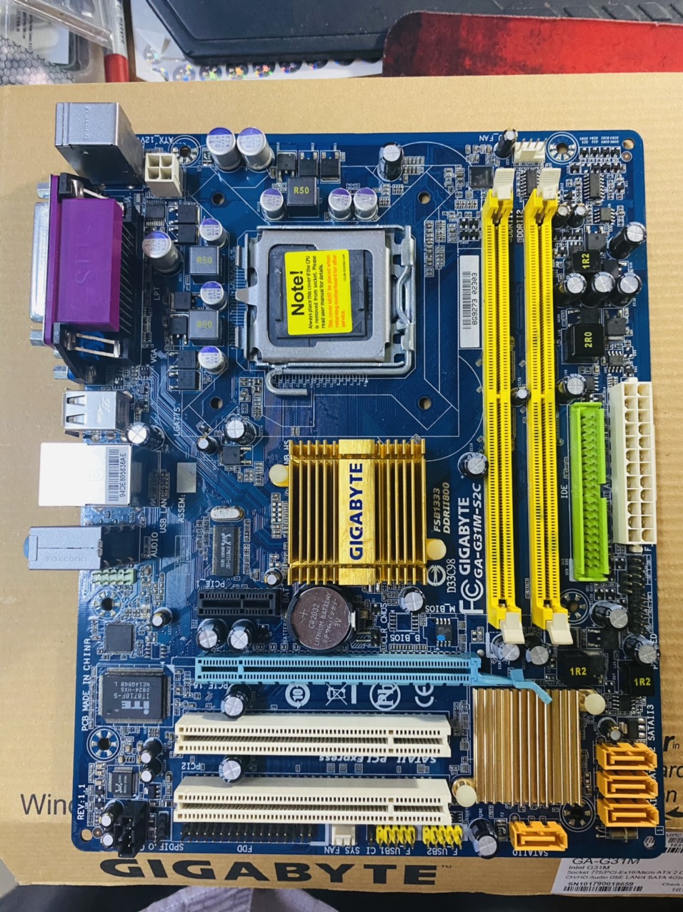 Bo Mạch Chủ (Mainboard) Gigabyte GA-G31M/ DDR2 - HÀNG CHÍNH HÃNG