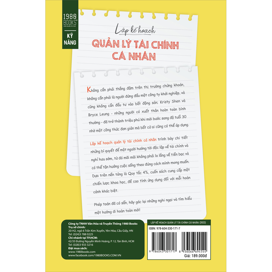 Lập Kế Hoạch Quản Lý Tài Chính Cá Nhân (Tái bản)