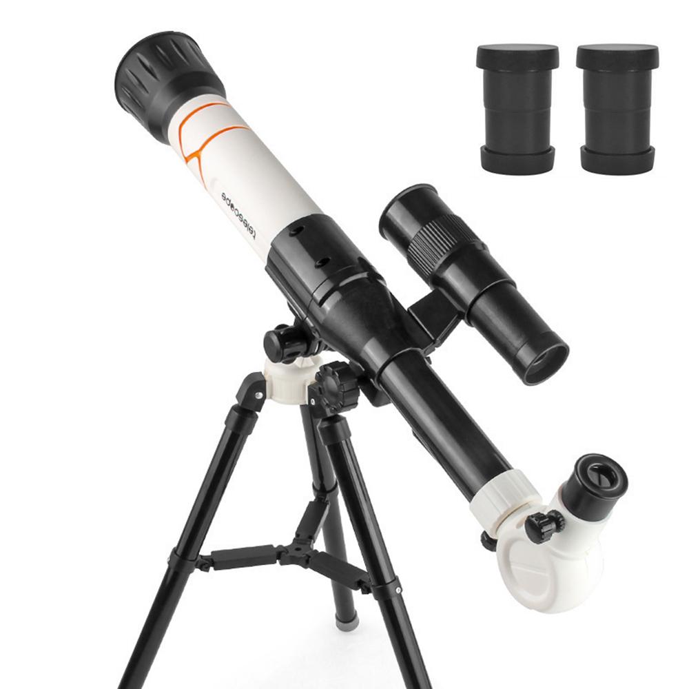 Kids Educational Telescopes with 3 Magnification Eyepieces Phone Clip for Children Beginners