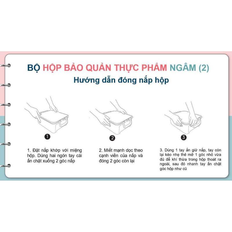 Bộ 2 hộp bảo quản thực phẩm ngâm - Tupperware