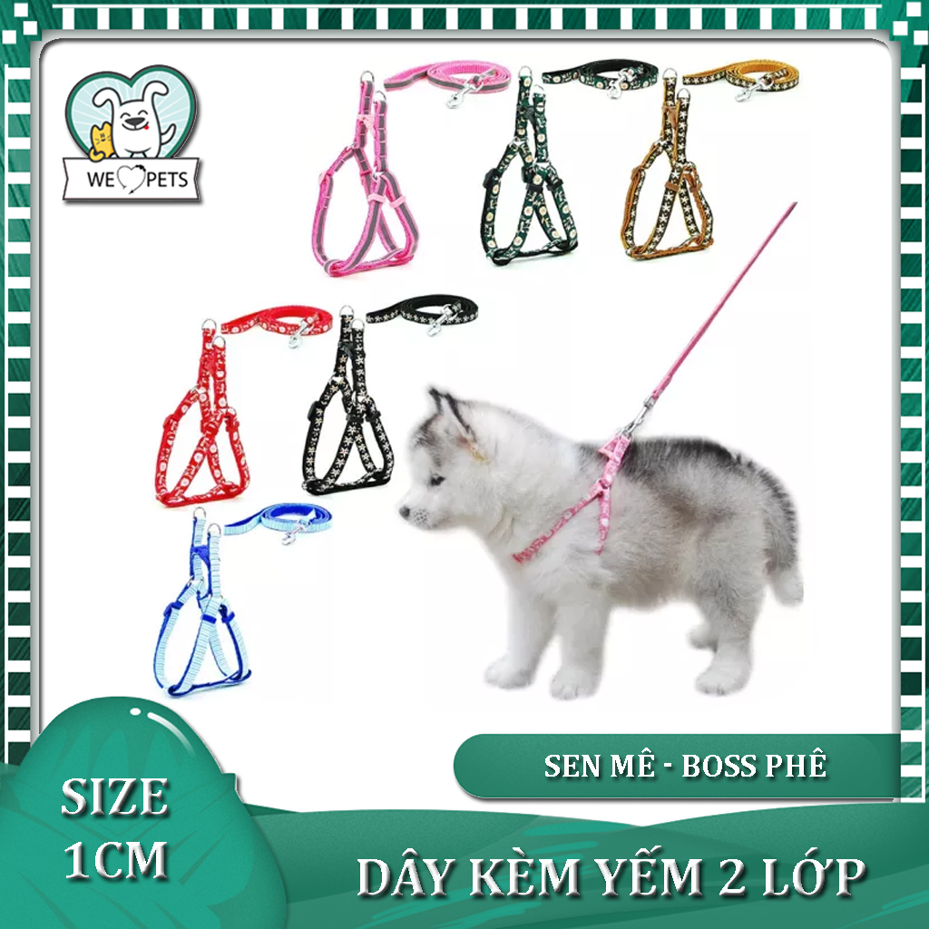 Xích yên ngựa 2 lớp cho chó mèo nhỏ