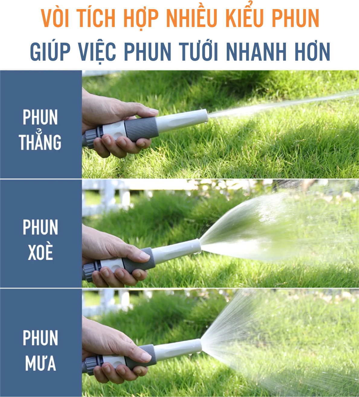 CUỘN VÒI TƯỚI ĐA NĂNG ECO HOSEREEL. Dùng cho sân vườn, Tiêu chuẩn châu Âu, Sang Trọng - Bền bỉ - Hiệu quả. TẶNG KÈM ĐẦU PHUN 9 CHẾ ĐỘ