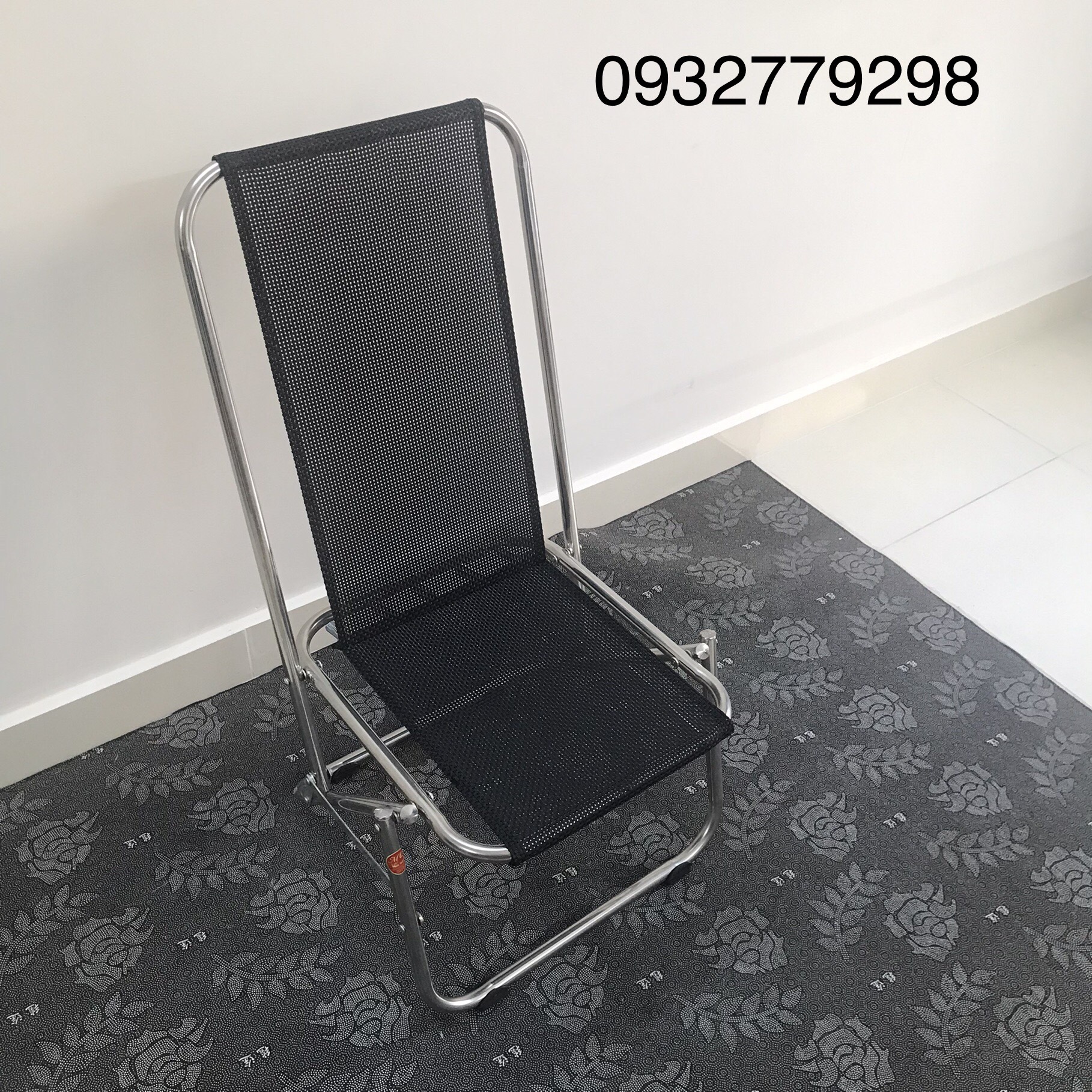 Ghế xếp lưới lưng cao 90cm bền đẹp