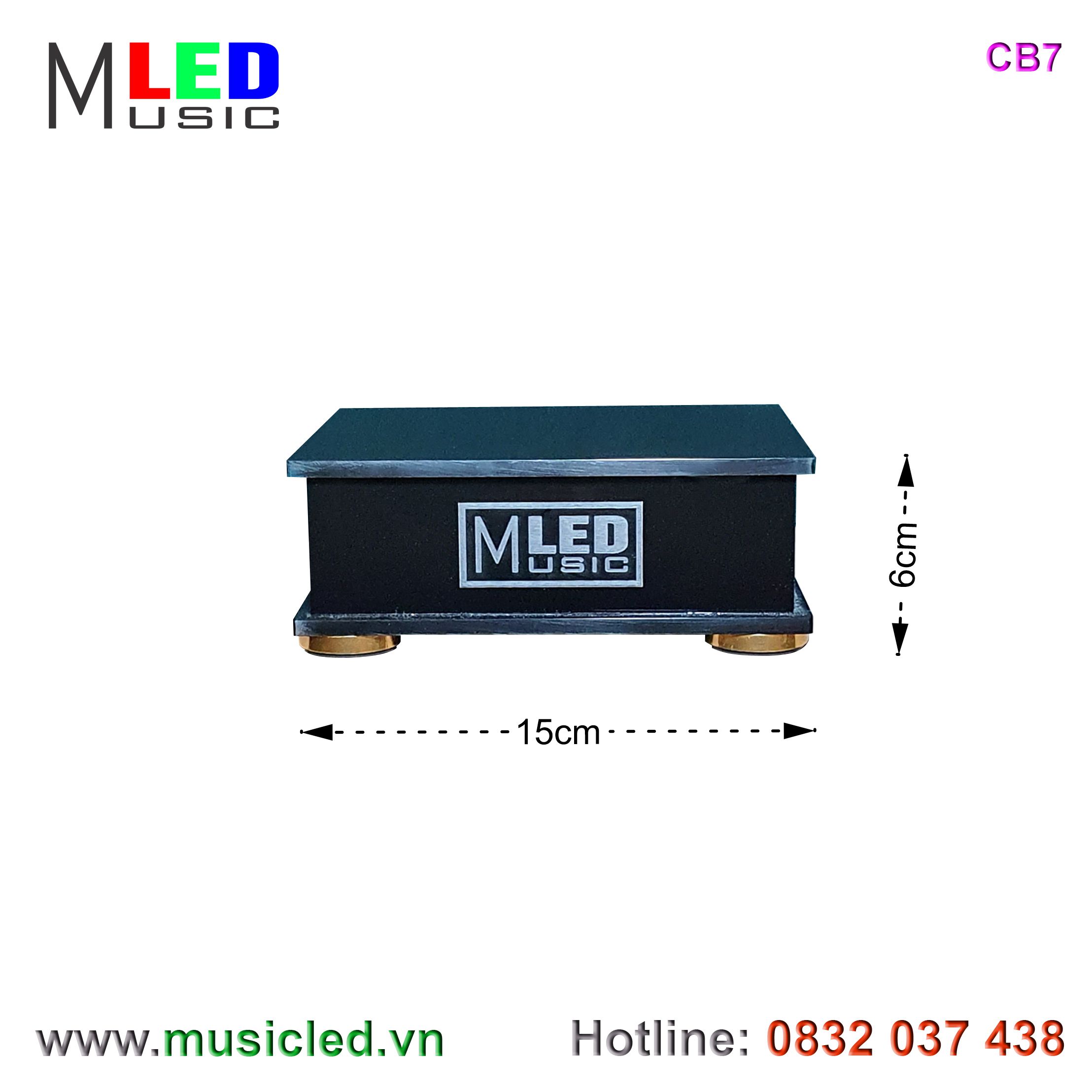 Hộp điều khiển dàn đèn Music LED nháy theo tần số nhạc 7 cột